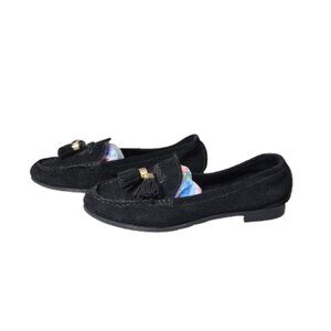 7 Michael Kors Black Suede Tassel Loafers